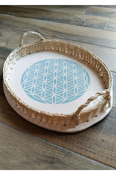 Halley Concept صينية سيراميك مضفرة مصنوعة يدويًا بتصميم مخصص