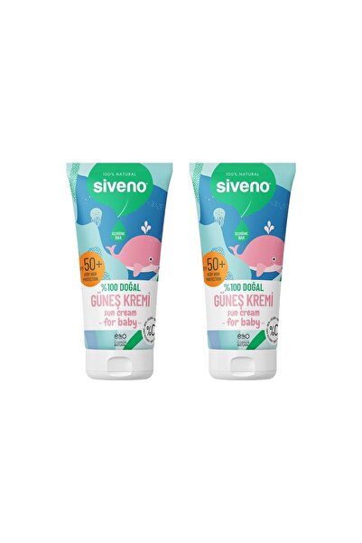 Siveno واقي شمسي للأطفال - طبيعي 100%، مرطب مضاد للأكسدة، عشبي، UVA UVB SPF50...