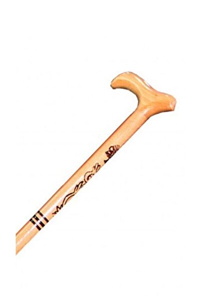 HTM Yapı Ahşap Işlemeli Baston Ağaç Baston Kayın Gürgen Ağacı Baston