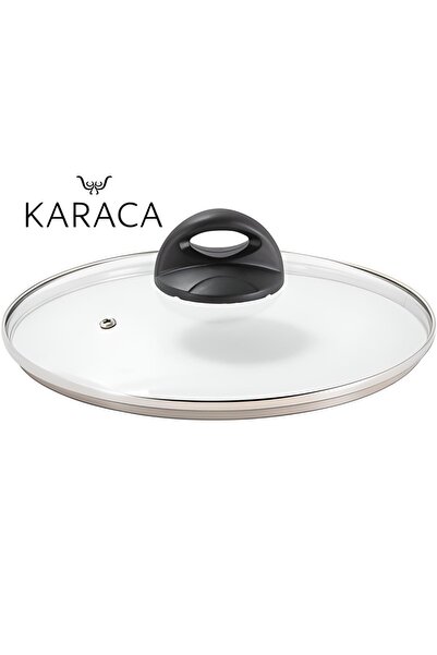 Ermiya Tencere Tava Sahan Için Temperli Z Tipi Cam Kapak 34 Cm