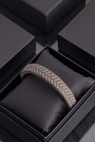 Sortie Aksesuar Genuine Leather Magnetic Men's Bracelet with Gift Box 001