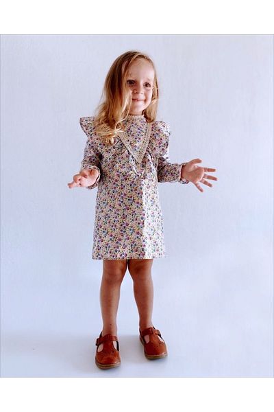 le petit sole Girl's Giny Rose Dress