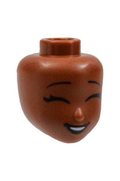 LEGO Original Accessory Moc Minifigure Minifigure Head Female Head Closed Eye...