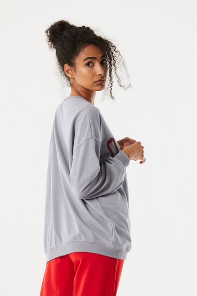 Fulla Moda Hanorac oversize imprimat Oxford