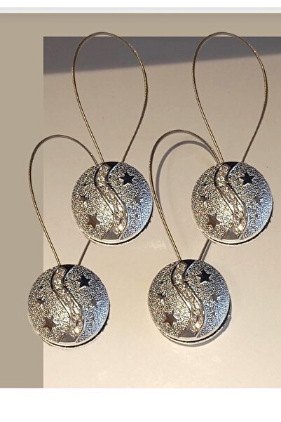 Genel Markalar Hediye Paketim Aksesuar Mıknatıslı Tül Perde Mandalı 4 Adet