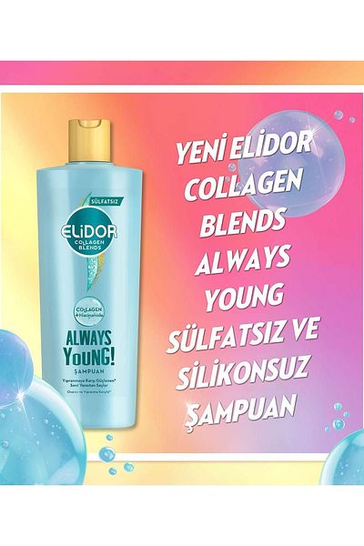 Elidor Collagen Blends Sulfate-Free Shampoo Repair Care 350 ml
