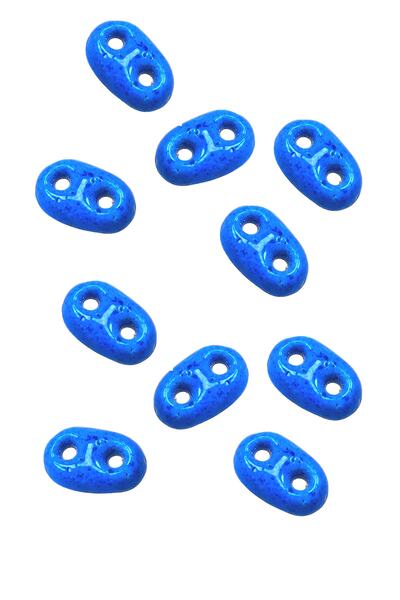 Nev Tasarım Two Holes Syriac Evil Eye Stone Curved 10 Pieces