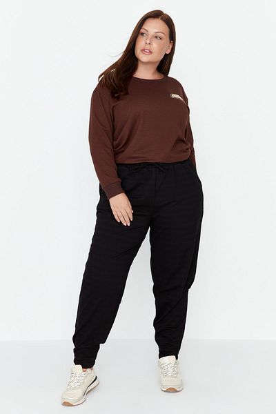 Plus size hotsell black sweatpants