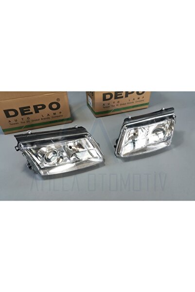 DEPO AUTO LAMPS 2 X Vw Passat B5 97-00 Ön Far Mercekli Sol-sağ Takım Depo Uyumlu