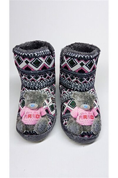 Settimo Etnik Desenli Ayıcık Baskılı Panduf