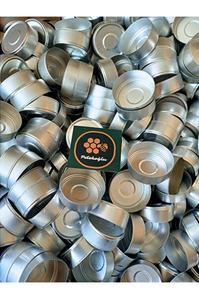 Petekoğlu (200 ADET) Boş Alüminyum Tealight Mum Kabı Standart Boy