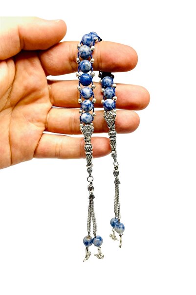 AgateStones Orijinal Sodalit Taşı Zaza Tesbih