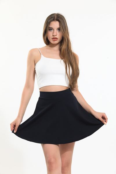 Baluxe Жіноча синя спідниця-кльош міні