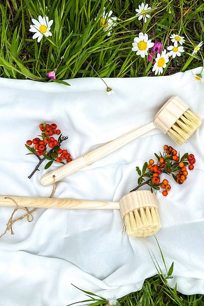 Wonwood Wooden Fruit Vegetable and Dish Brush