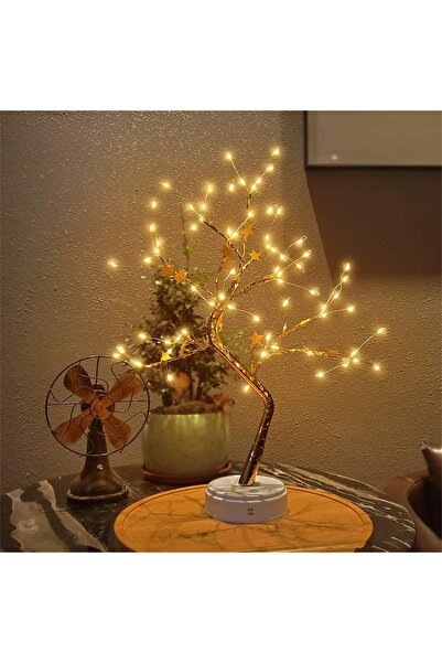 Zemtigo Peri Led Işıklı Dekoratif Ağaç Usb'li Dokunmatik Dekoratif Masa Lamba...