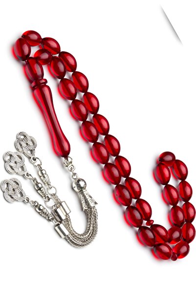 OTTOTESBİH Cadou pentru bărbați, mărgele de rugăciune din chihlimbar roșu
