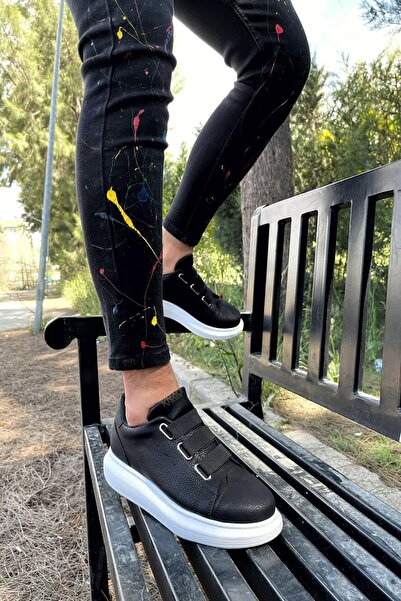 Rainon Store Black Elastic Comfortable Sole Men's Sneaker