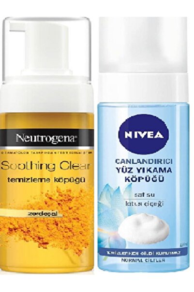 Neutrogena Soothing Clear Yüz Temizleme Köpüğü 150 Ml+nivea Yüz Yıkama Köpüğü...