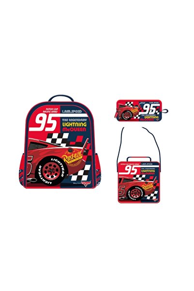 CARS Комплект лицензирана чанта за начално училище Due Lightyear