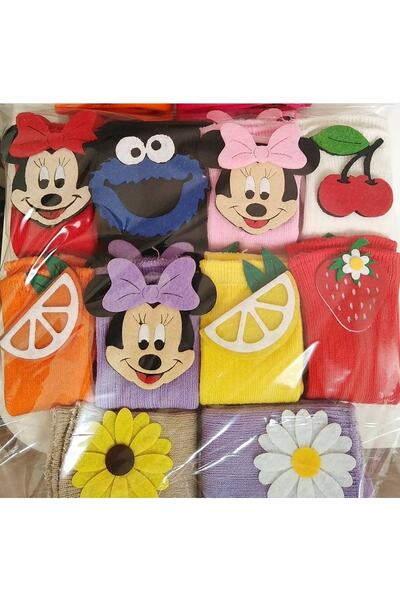 ÖZKARDEŞLER BABY جوارب ركبة للأطفال لباد مهدب 10 قطع