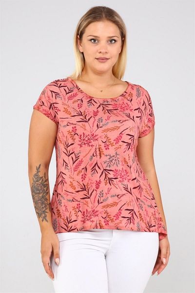 Seamoda Branch Printed Long Back Oil Wash Tunic