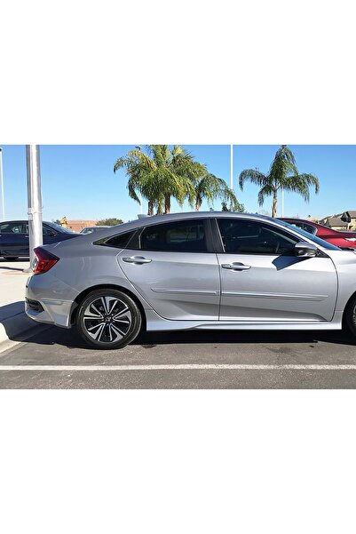 HasAkman Honda Civic Fc5 Modulo Marşpiyel Seti Mat Siyah Plastik 2016 2017 20...