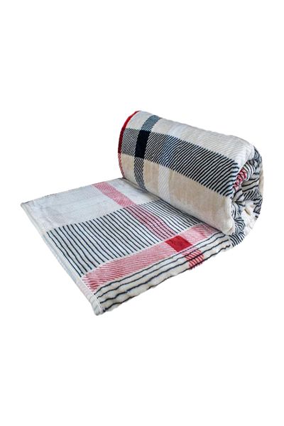 MİNK Blanket Double Brown Red Lacasa - 1084 Model