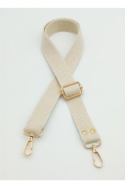 angel çanta aksesuar Coloană Bumbac 120x3 Cm Crem Auriu Deschis Metalic