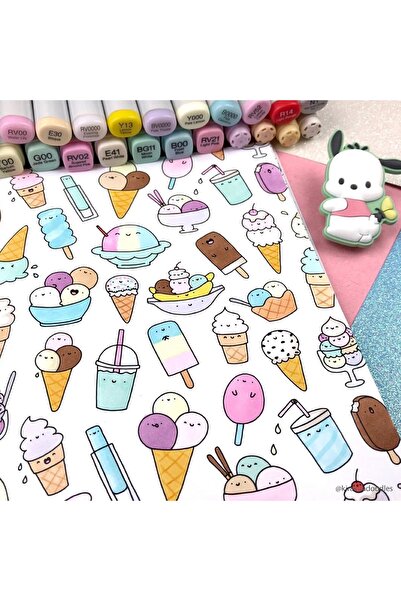 Poli Art Design Kare 20x20 Cm Çıkartma Albümü (karışık Teknikler Için) Sticke...