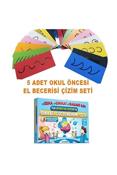 n-smart Adeda 2 Yaş Dikkat Güçlendirme Seti + Okul Öncesi 2 Yaş Eğitim Çizim ...
