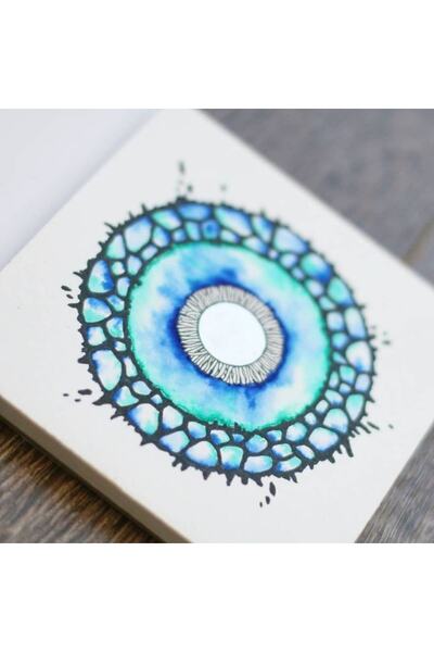 Poli Art Design ألبوم مربع 20 × 20 سم (لألوان مائية ورسومات) ألبوم ألوان مائية