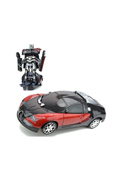 HESCOM Mecha Ares Pilli Robota Dönüşen Araba-kırmızı