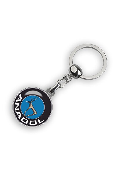 Modül Breloc rotund cu logo și inscripție Anadol, imprimat prin picătură, cul...