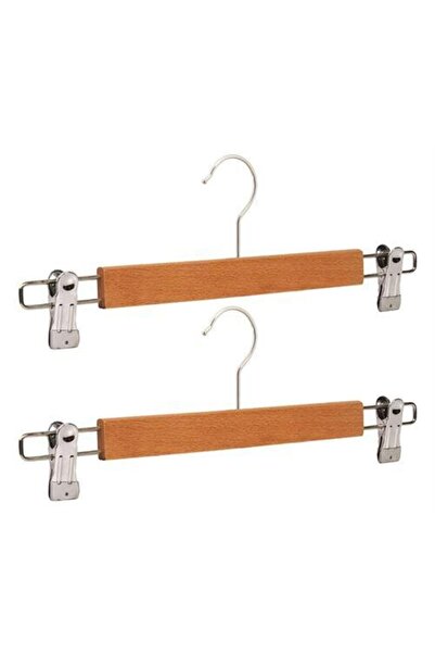 Genel Markalar Homecare 24+4 Adet Ahşap Etek Pantolon Eşarp Kıskaçlı Askı Aya...