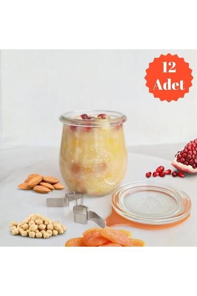 Weck 220 Ml Lale Serisi Aşure Sunum Seti (12 Adet)