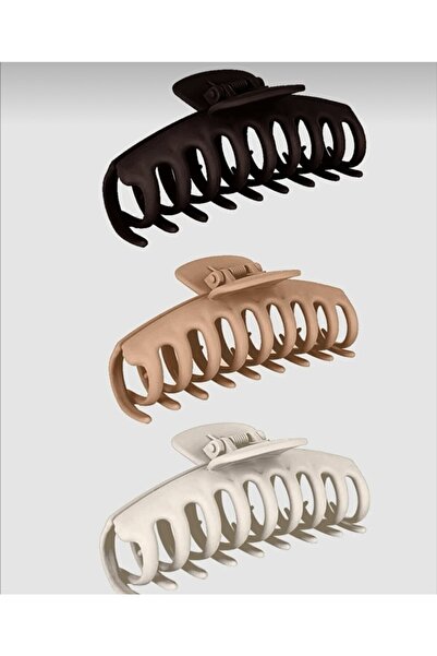 MAKSESUAR Women's 3-Piece Large Size Brown Latch Buckle Set