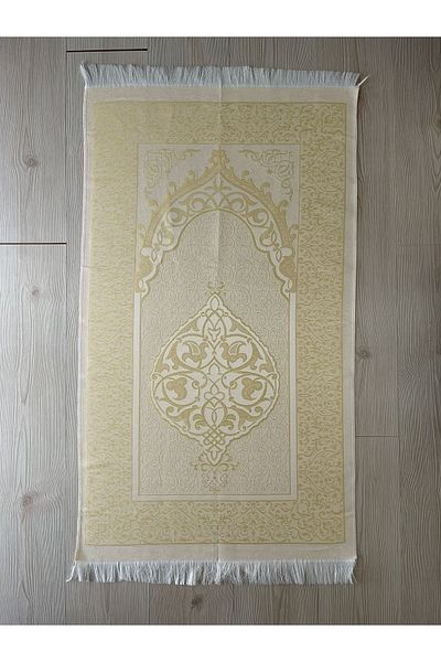 DuhaİslamiHediyelik Luxury Laced Shawl Cotton Prayer Rug Yasin Book Pearl Prayer Beads Dowry Bundle Set Home Concept