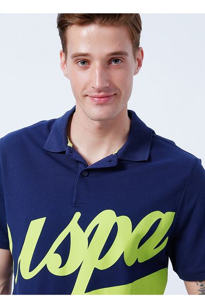 U.S. Polo Assn. Πόλο με λαιμόκοψη Navy Blue ανδρικό μπλουζάκι