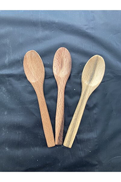İBT Natural Wooden Food Spoon Set of 3