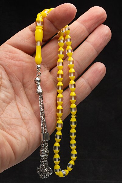 OTTOTESBİH Cadouri pentru bărbați Rozariu din chihlimbar galben