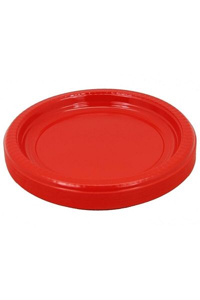 party mix Plastic Red Plate 25 Pieces