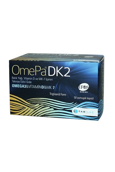 Omepa Dk2 Omega 3 and Vitamin D Capsules - 7 Pack of 50