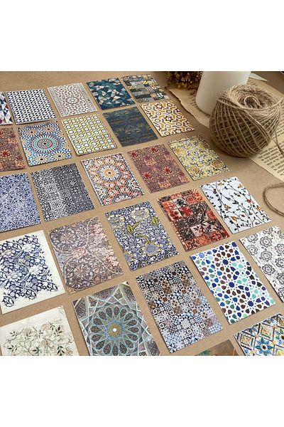 Hume Craft Hârtiile de album cu modele etnice sunt potrivite pentru Agenda Planner Bullet Journal