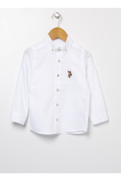 U.S. Polo Assn. Απλό λευκό πουκάμισο για αγόρια G083sz004.000.1450356.vr013