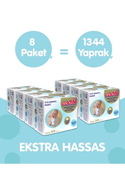 Goo.n Sensitive Islak Havlu 56 Lı X 24 Adet 1344 Yaprak