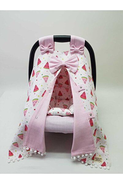 agibaby 3lu Set Puset Örtüsü,minderi,kılıfı