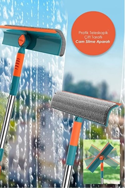 Genel Markalar 180 Derece Dönebilen Teleskopik Çift Taraflı Pratik Cam Silme ...