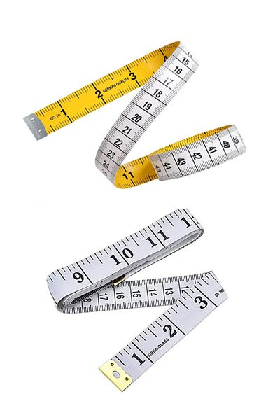 hodbehod 2 Pieces Yellow And White Color Tape Measure 1.50 M Cm-inch