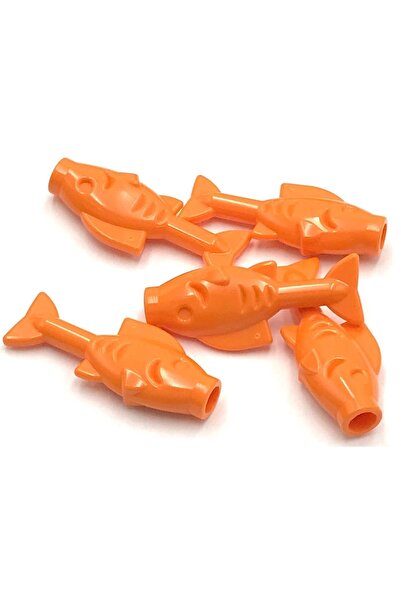 LEGO Orjinal Aksesuar Moc Custom Animal Hayvan Fish Turuncu Balık 2 Adet Gönd...
