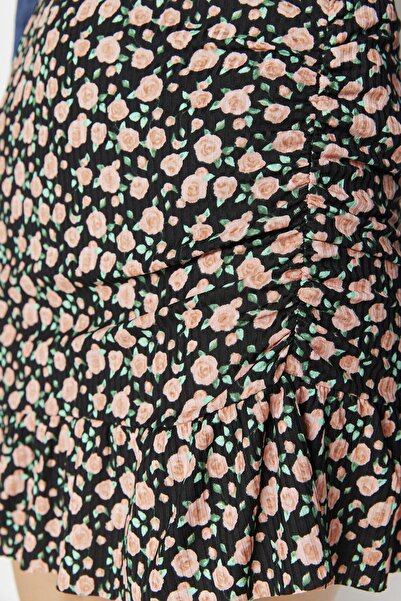 Trendyol Collection Vícebarevná vzorovaná pletená sukně